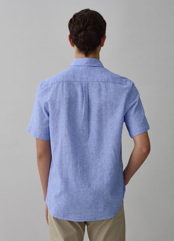 Ovs Camicia A Maniche Corte Con Micro Trama