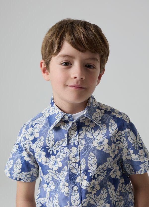 Ovs Camicia A Maniche Corte Con Stampa Hawaiana
