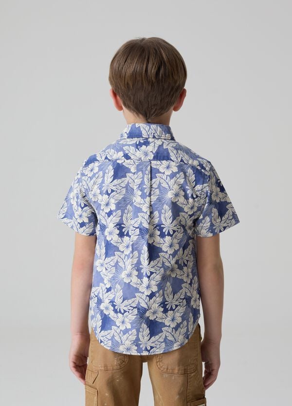 Ovs Camicia A Maniche Corte Con Stampa Hawaiana