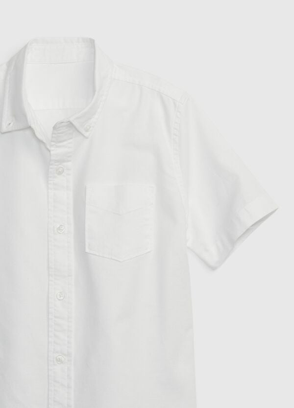 Ovs Camicia A Maniche Corte In Cotone Oxford