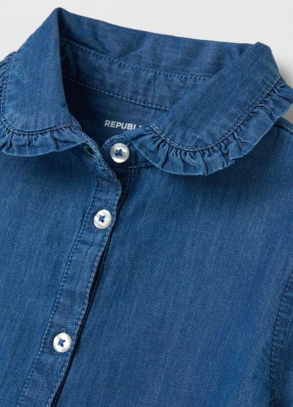 Ovs Camicia A Maniche Corte In Denim