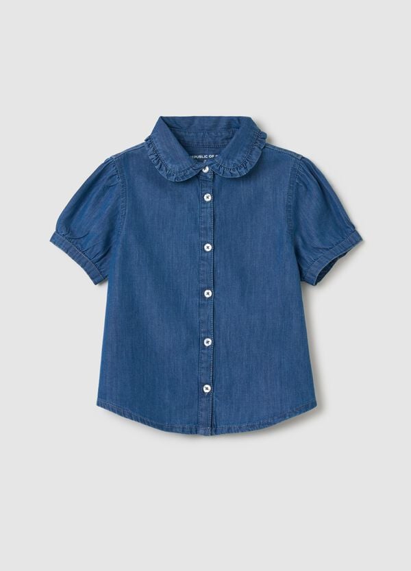 Ovs Camicia a maniche corte in denim