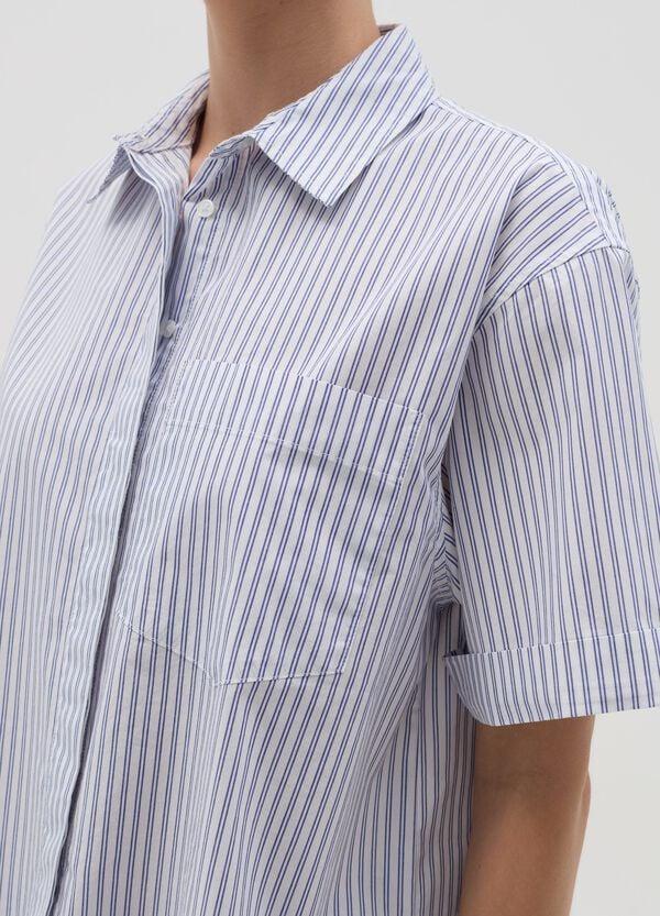 Ovs Camicia A Maniche Corte In Fantasia A Righe