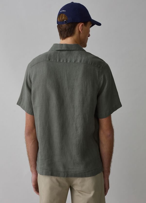 Ovs Camicia A Maniche Corte In Lino