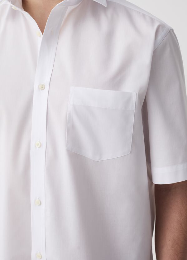 Ovs Camicia A Maniche Corte Regular Fit Con Tasca