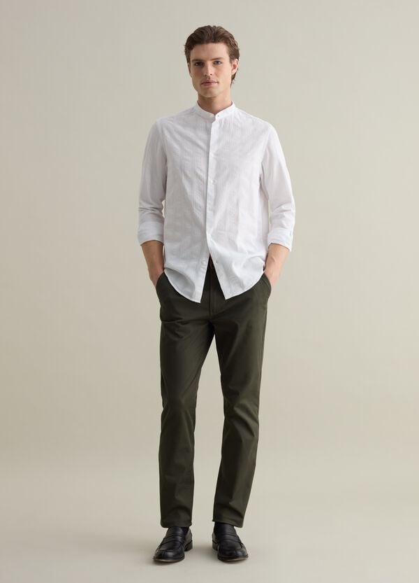 Ovs Camicia A Righe Con Effetto Goffrato