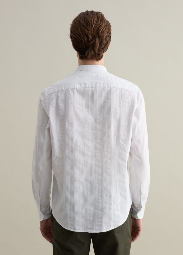 Ovs Camicia A Righe Con Effetto Goffrato