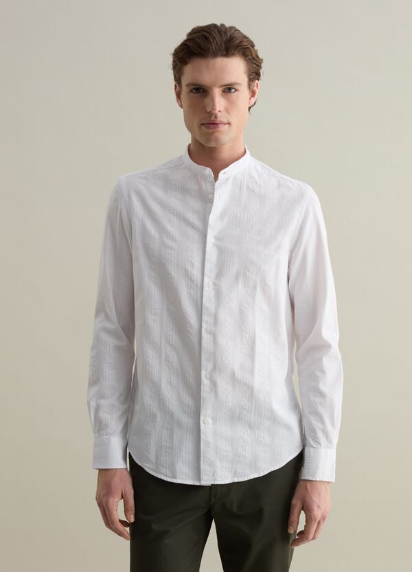 Ovs Camicia a righe con effetto goffrato