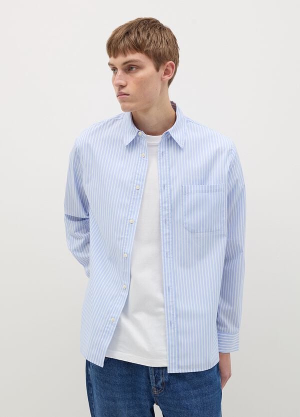 Ovs Camicia A Righe Con Tasca