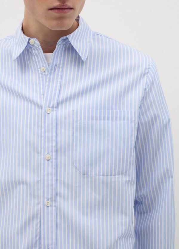 Ovs Camicia A Righe Con Tasca