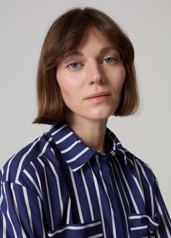 Ovs Camicia A Righe Con Tasche