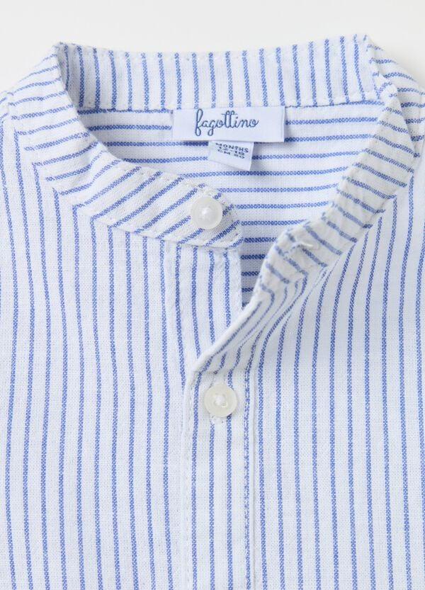 Ovs Camicia A Righe In Cotone E Lino