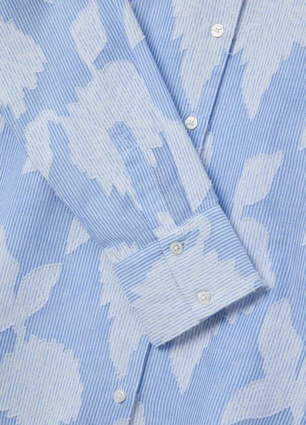 Ovs Camicia A Righe Sottili Con Ricamo