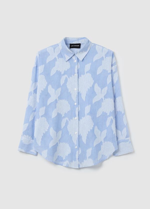 Ovs Camicia a righe sottili con ricamo