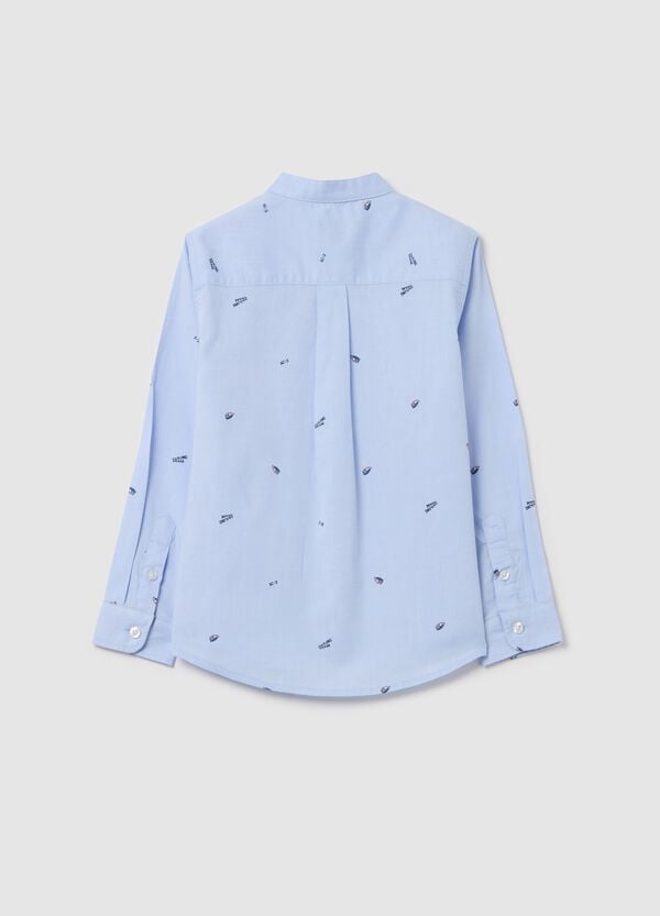 Ovs Camicia Alla Coreana Con Stampa Barche A Vela