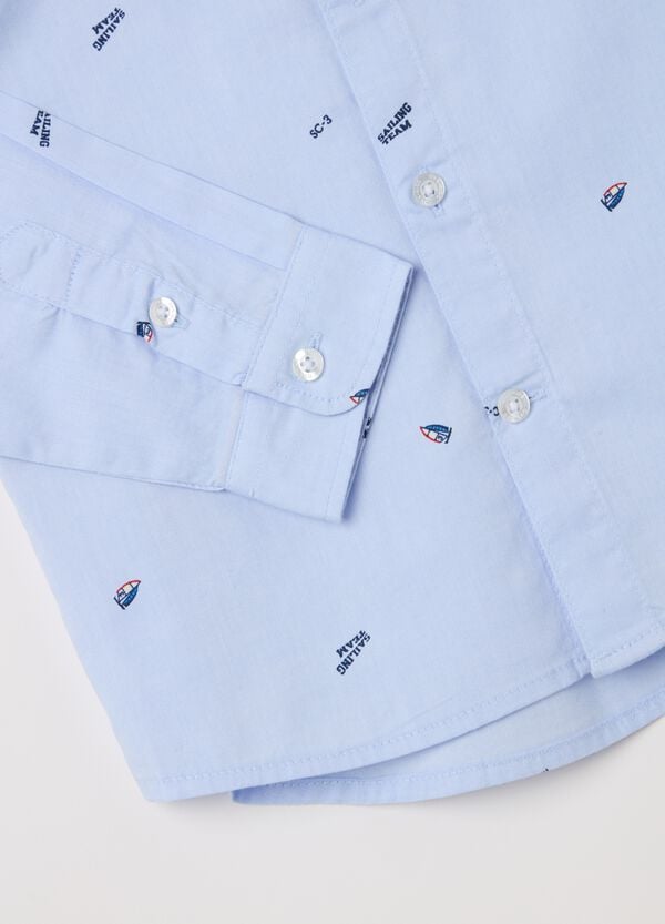 Ovs Camicia Alla Coreana Con Stampa Barche A Vela