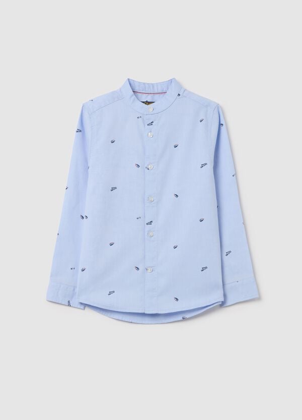 Ovs Camicia alla coreana con stampa barche a vela