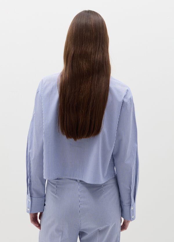 Ovs Camicia Boxy Fit A Righe Sottili