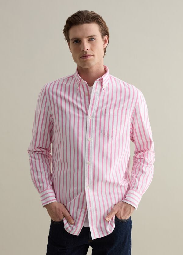 Ovs Camicia Button-down A Righe Con Tasca