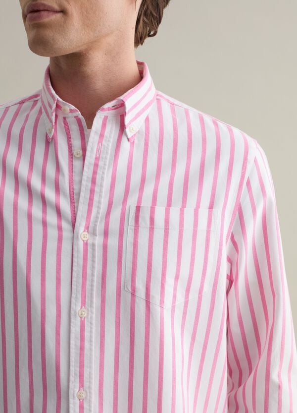 Ovs Camicia Button-down A Righe Con Tasca