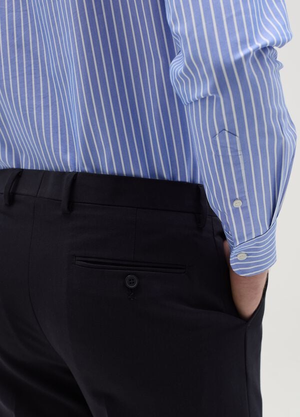 Ovs Camicia Button-down A Righe Easy Iron