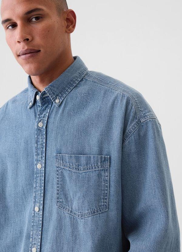 Ovs Camicia Button-down In Denim