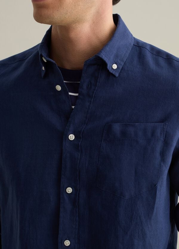 Ovs Camicia Button-down In Lino