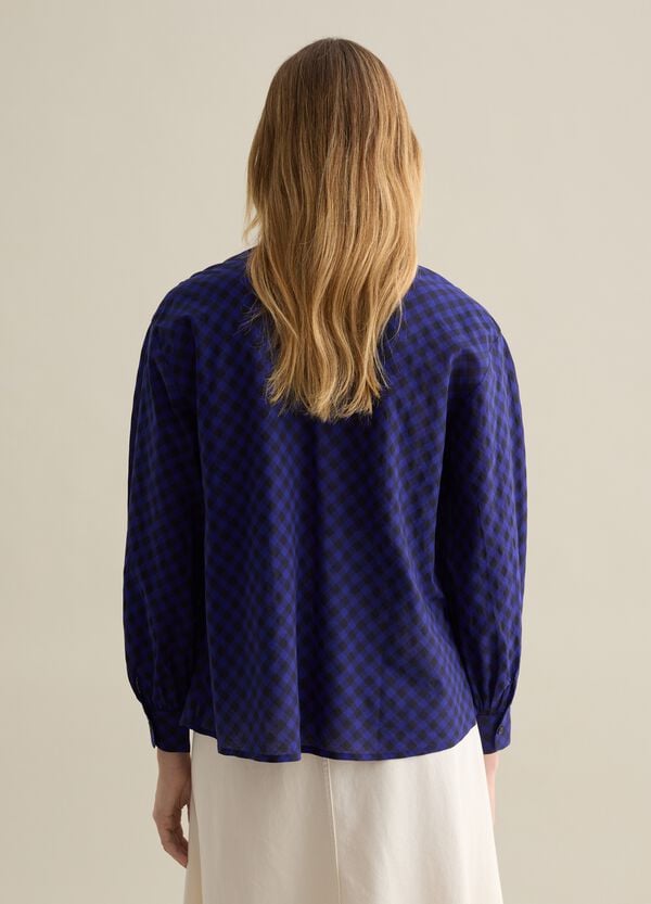 Ovs Camicia Check Con Ricamo Paisley