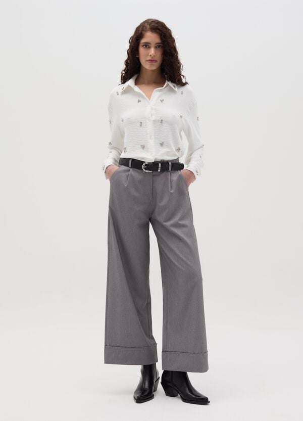 Ovs Camicia Con Applicazioni In Strass