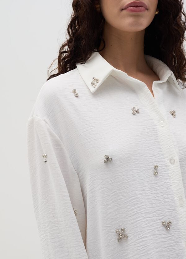 Ovs Camicia Con Applicazioni In Strass