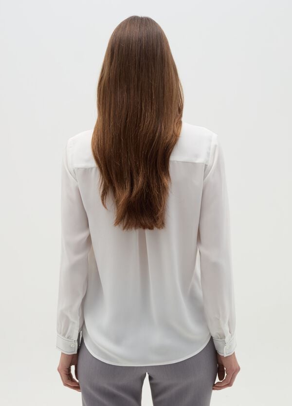 Ovs Camicia Con Cuciture A Contrasto