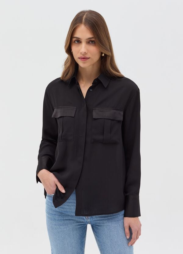 Ovs Camicia con dettagli in satin