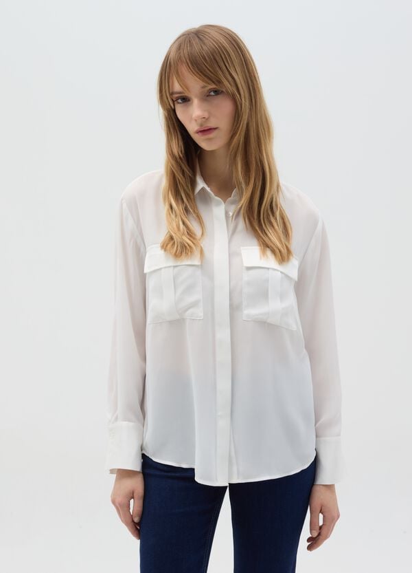 Ovs Camicia con dettagli in satin