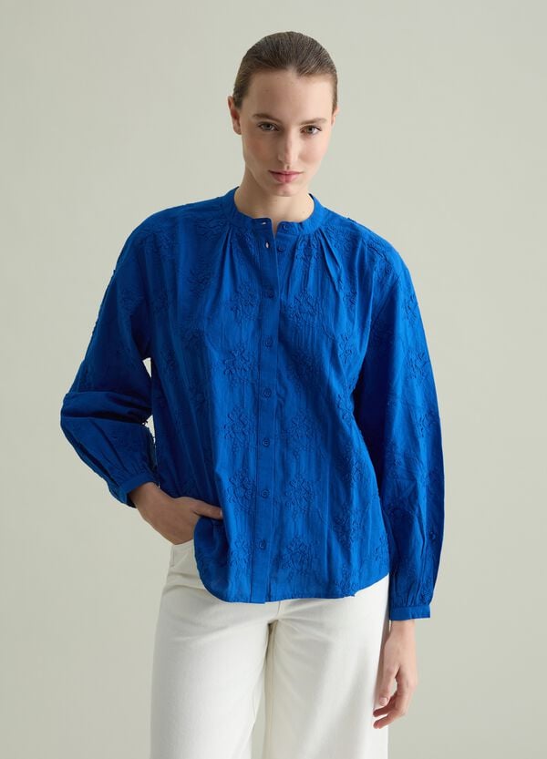 Ovs Camicia Con Ricamo Floreale All-over