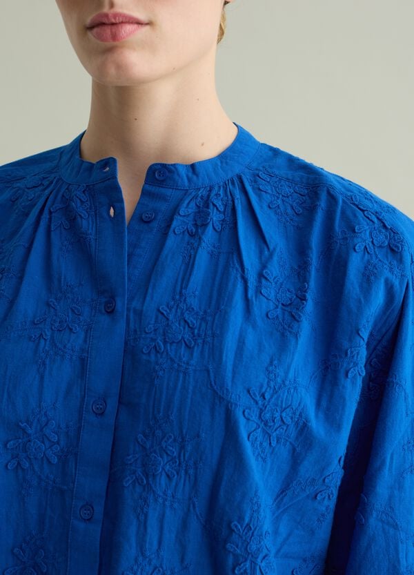 Ovs Camicia Con Ricamo Floreale All-over