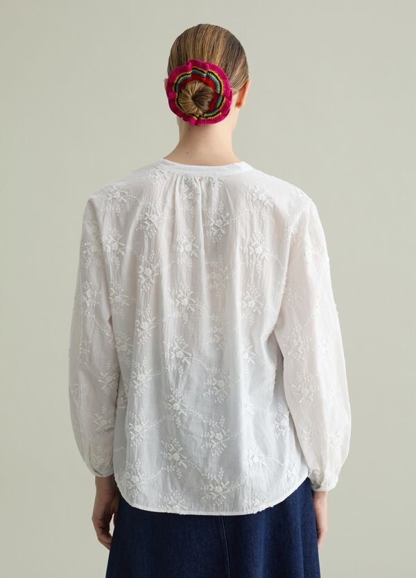 Ovs Camicia Con Ricamo Floreale All-over