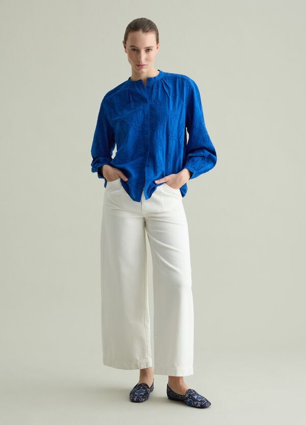 Ovs Camicia con ricamo floreale all-over