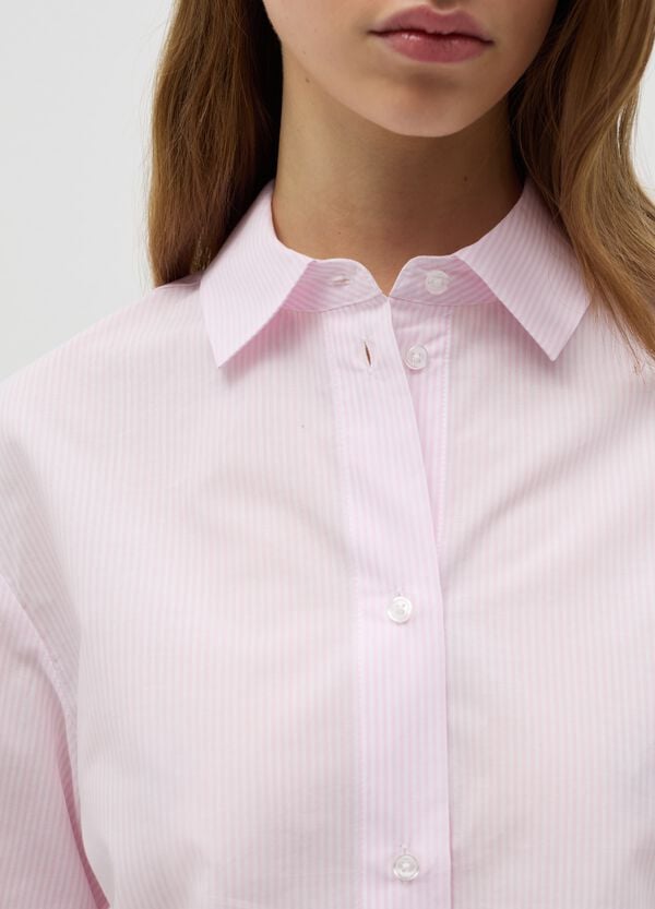 Ovs Camicia Crop In Cotone