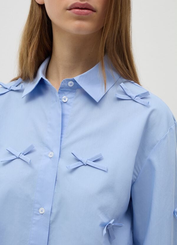 Ovs Camicia Crop In Cotone