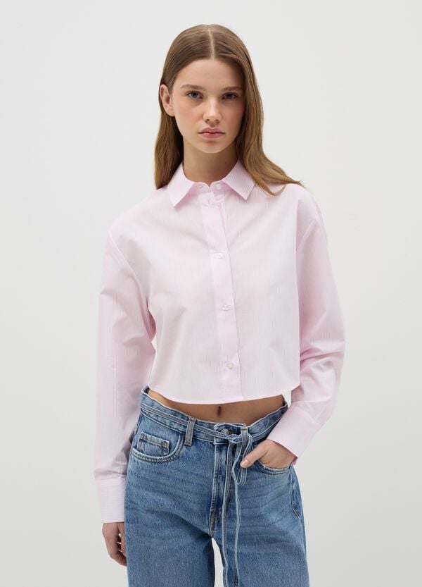 Ovs Camicia crop in cotone