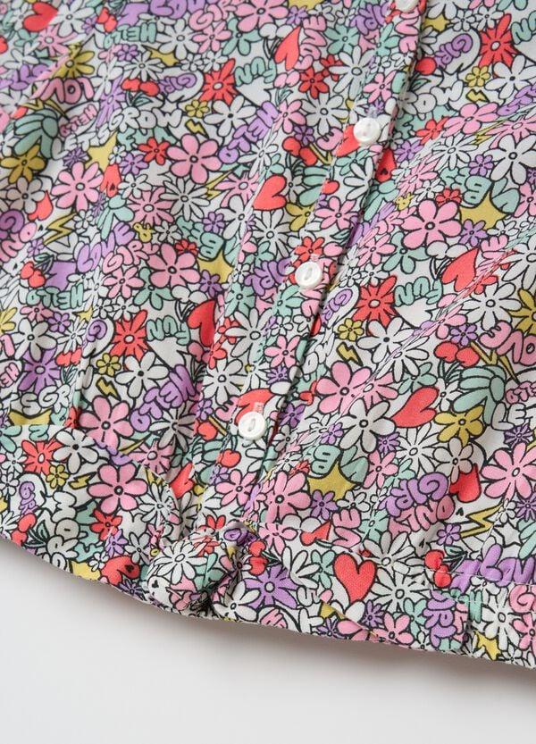 Ovs Camicia Crop In Fantasia Floreale