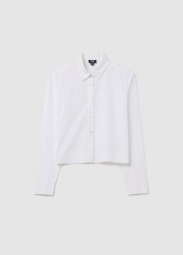 Ovs Camicia Cropped Fit In Cotone