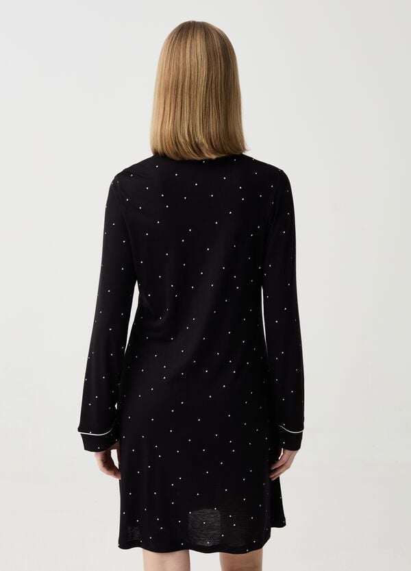 Ovs Camicia Da Notte Con Stampa Cuoricini