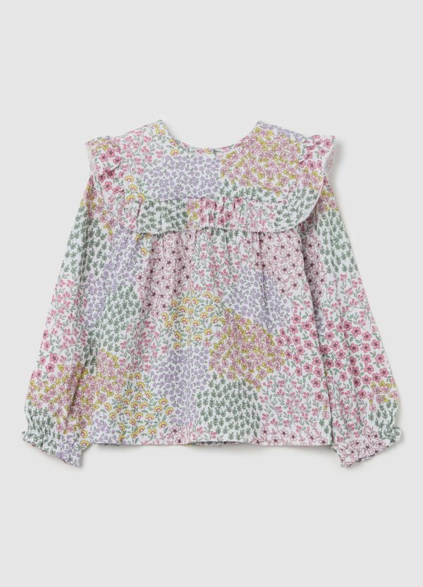 Ovs Camicia floreale con rouches
