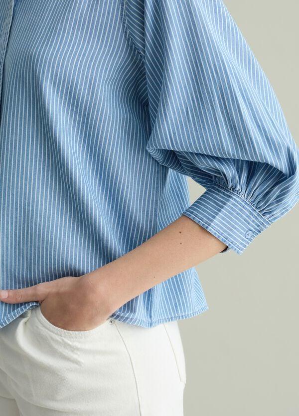 Ovs Camicia Fluida A Righe Maniche A Tre Quarti