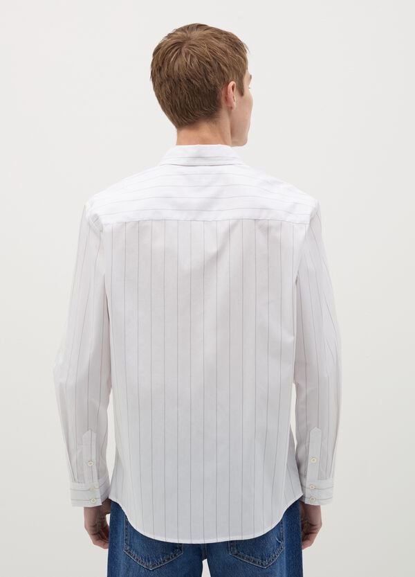 Ovs Camicia Gessata Con Tasca