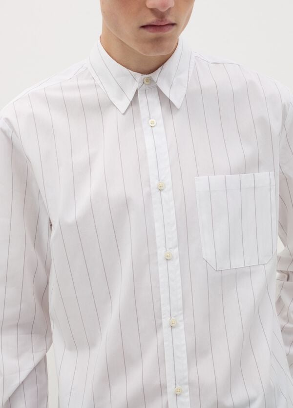 Ovs Camicia Gessata Con Tasca