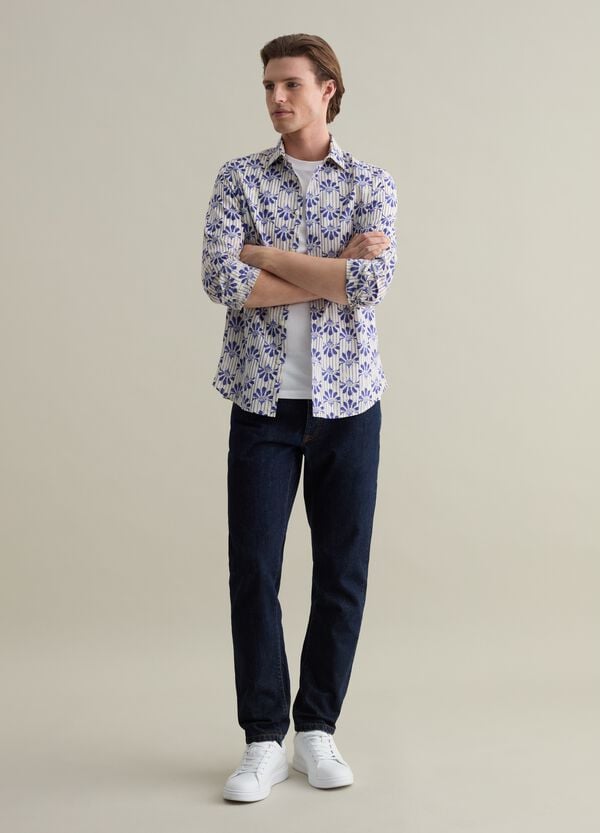 Ovs Camicia in cotone con stampa all-over