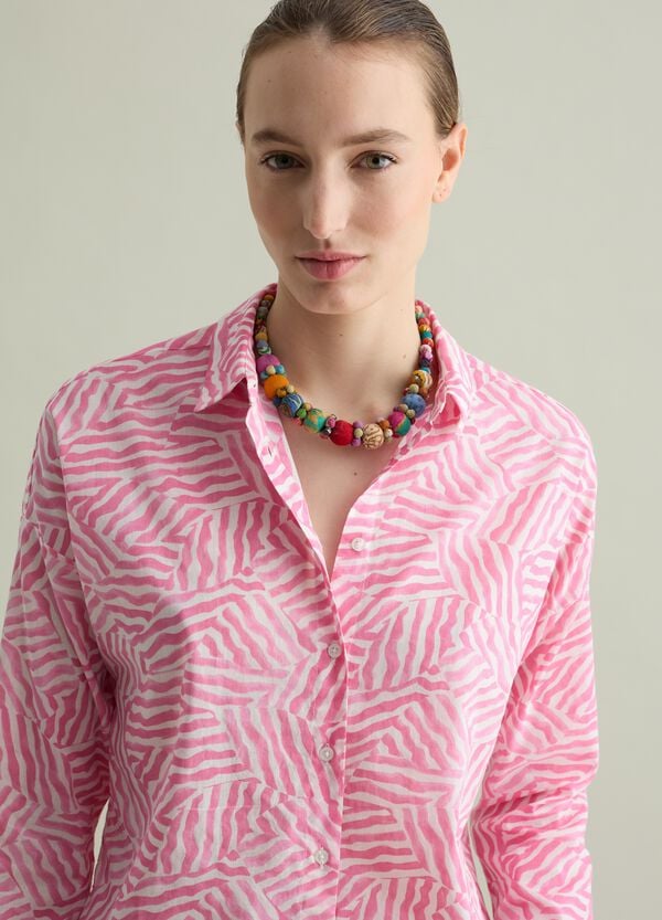 Ovs Camicia In Cotone Con Stampa Fantasia