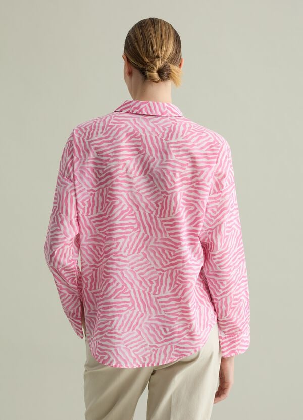 Ovs Camicia In Cotone Con Stampa Fantasia